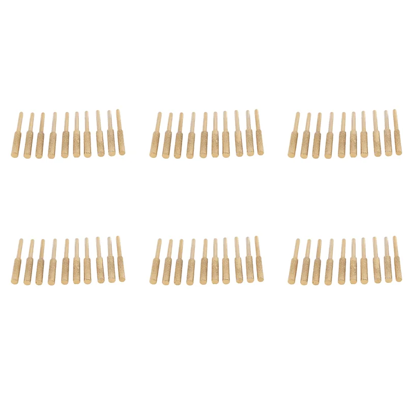 

Комплект точилок для электрической цепи бензопилы, алмазные заточные круги с титановым покрытием 60 шт., напильники высокой твердости 3/16 дюйма