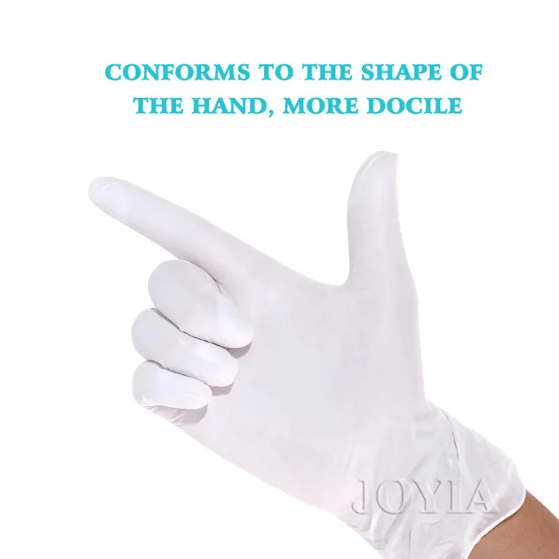 Disposable Gloves XS XL Medium Latex Powder Free White Nitrile Work Large Gloves For Cleaning Beauty Salons Laboratory Pet Care