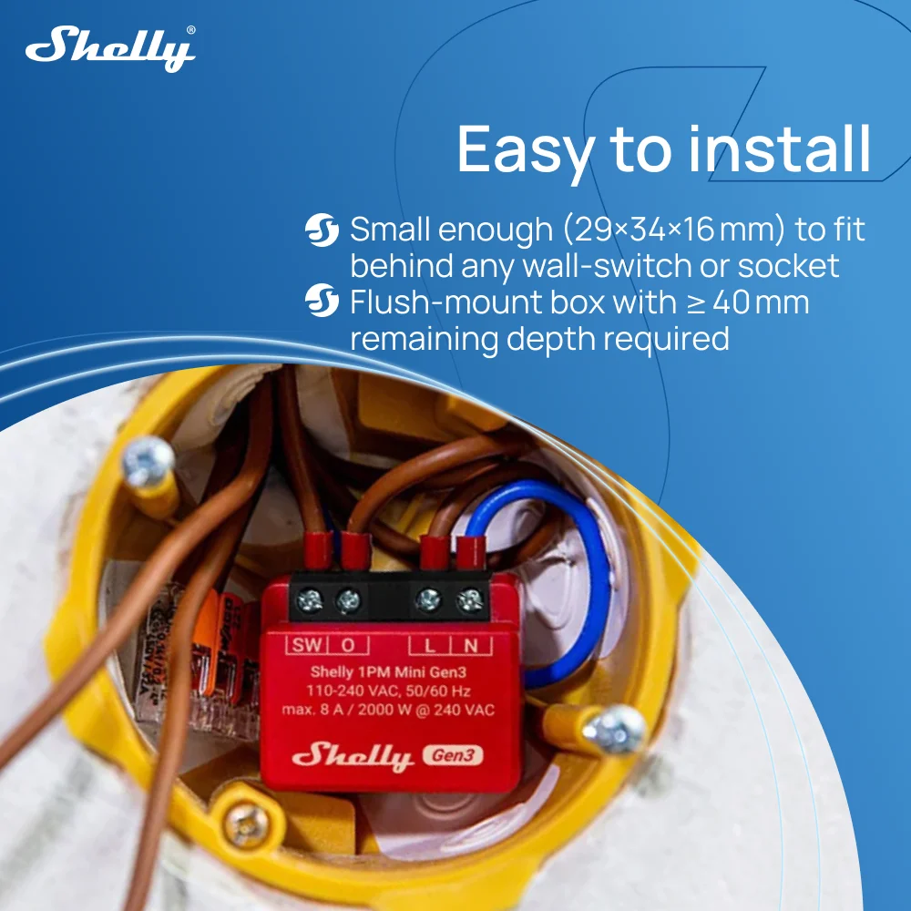 Shelly 1PM Mini Gen3 WiFi Smar – Shelly Relay Module Bewertung und Preis