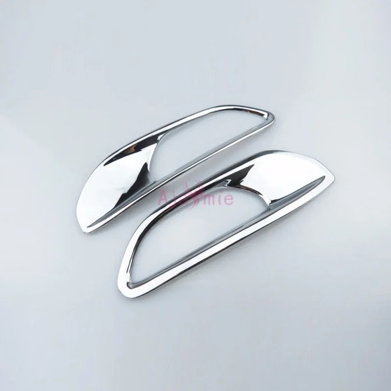 For Jeep Renegade 2016 2017 2018 Daylight Cover Side Grille Bumper Fog Lamp Trims Overlay Panel Chrome Car Styling Accessories