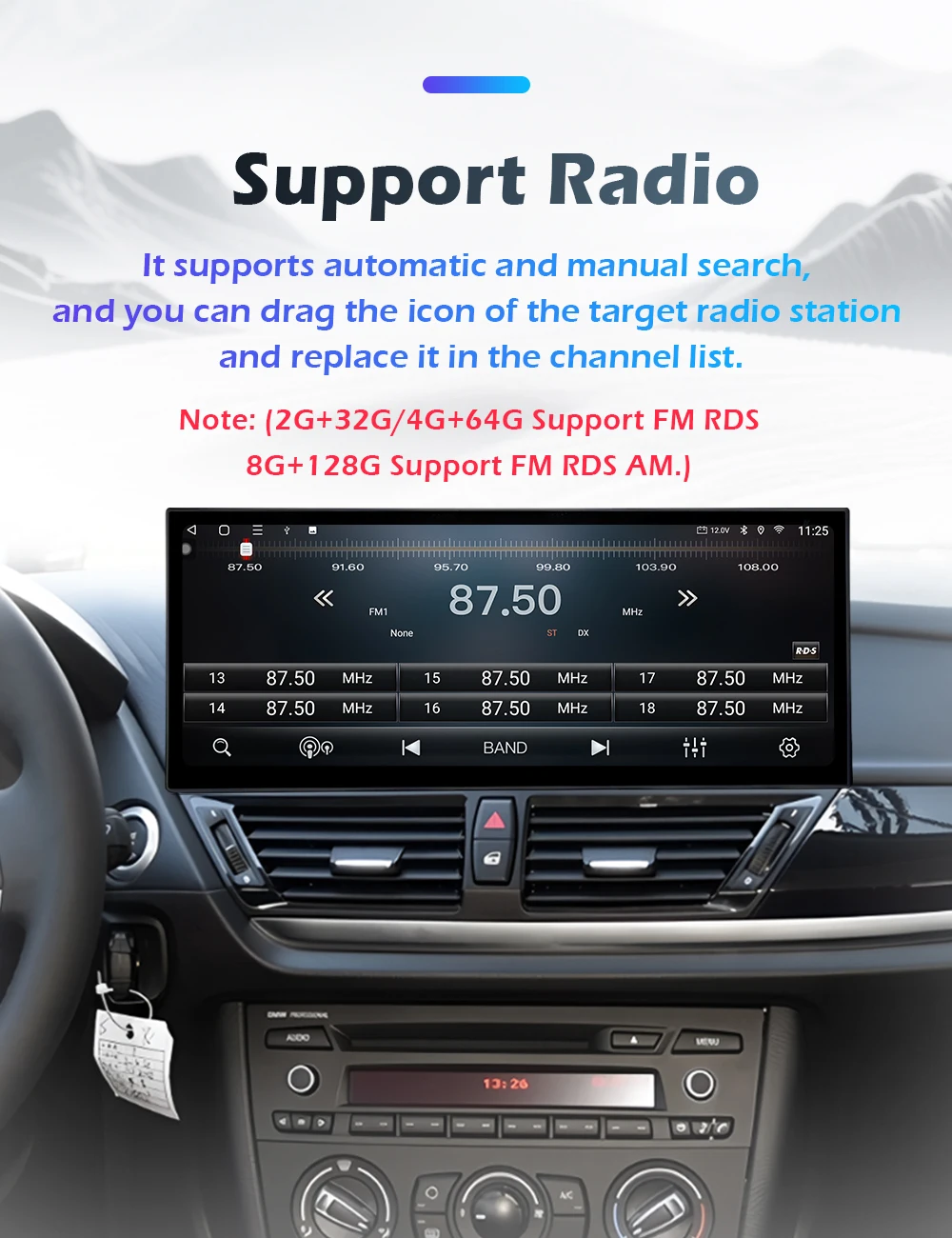 Kabelloses Carplay Android 16 für BMW 5er F10 F11 2011 - 2017 CIC NBT System Autoradio Multimedia-Player GPS WiFi DSP Stereo – Detail 16