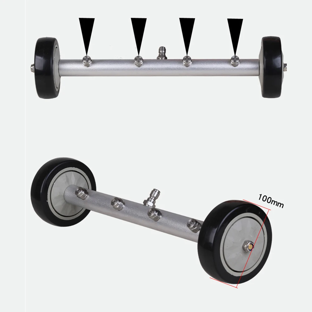 4000 PSI Floor Nozzle for Pressure Washers Supporting Undercarriage Cleaning Without Manual Crawling or Repositioning