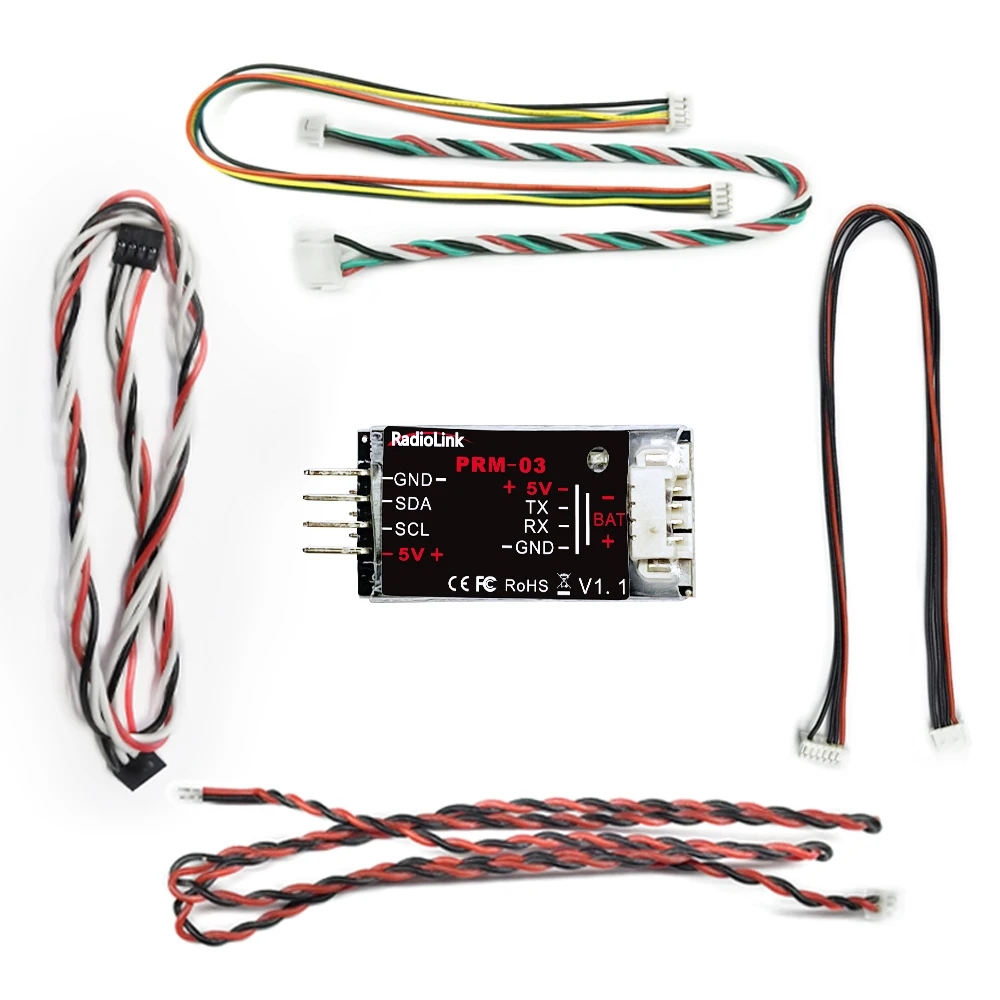 وحدة القياس عن بعد للمعلومات OSD الصغيرة في الوقت الحقيقي من Radiolink PRM-03 1S-12S لجهاز استقبال R12DS/R9DS AT10II/AT10/AT9S Pro/AT9S/AT9 #6