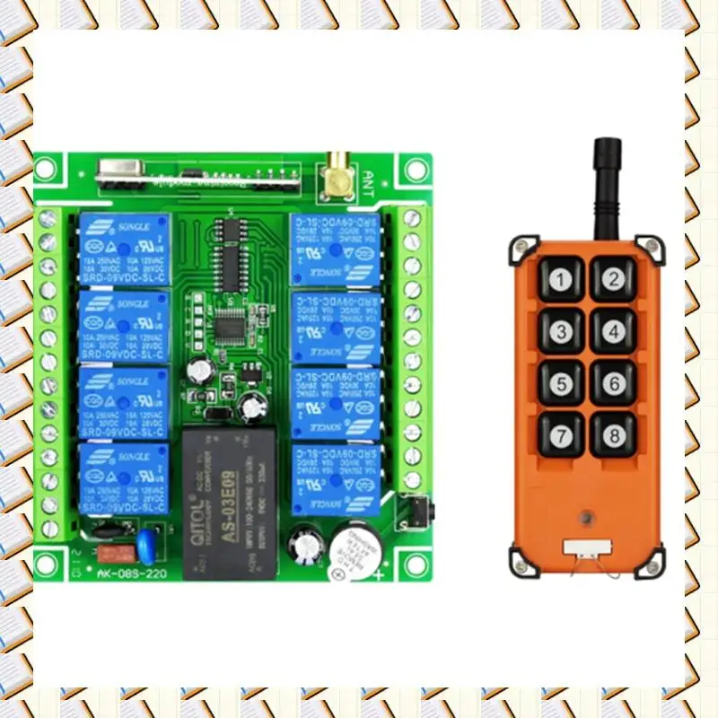 

A14M 20V 8Channels Lamp Power Supply Motor Power Distribution Box Home Appliance Industrial Wireless Remote Control