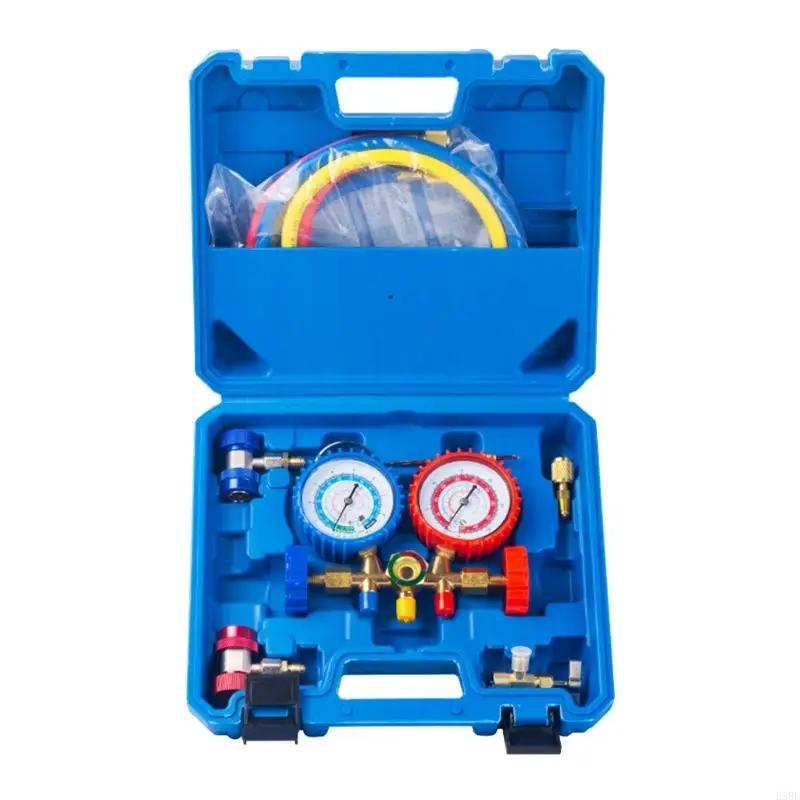 

E5BE Cold Air Meter Автомобильный коллектор Meter Meter Meter Canister Meter Manifer Set для R134A R22 Кондиционер воздуха