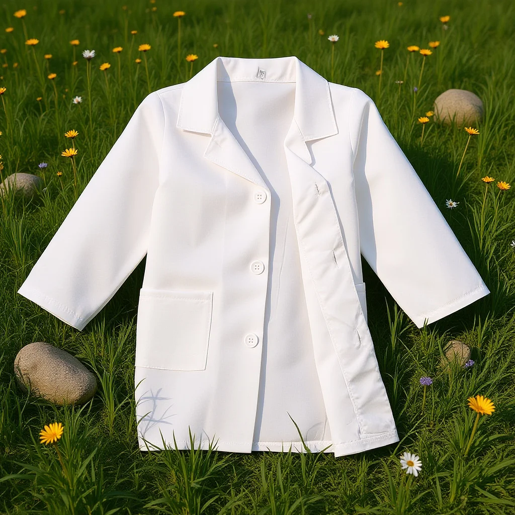 

Научная лаборатория пальто полиэстер моющийся костюм доктора для школы ролевая игра вечеринка Хэллоуин ученый