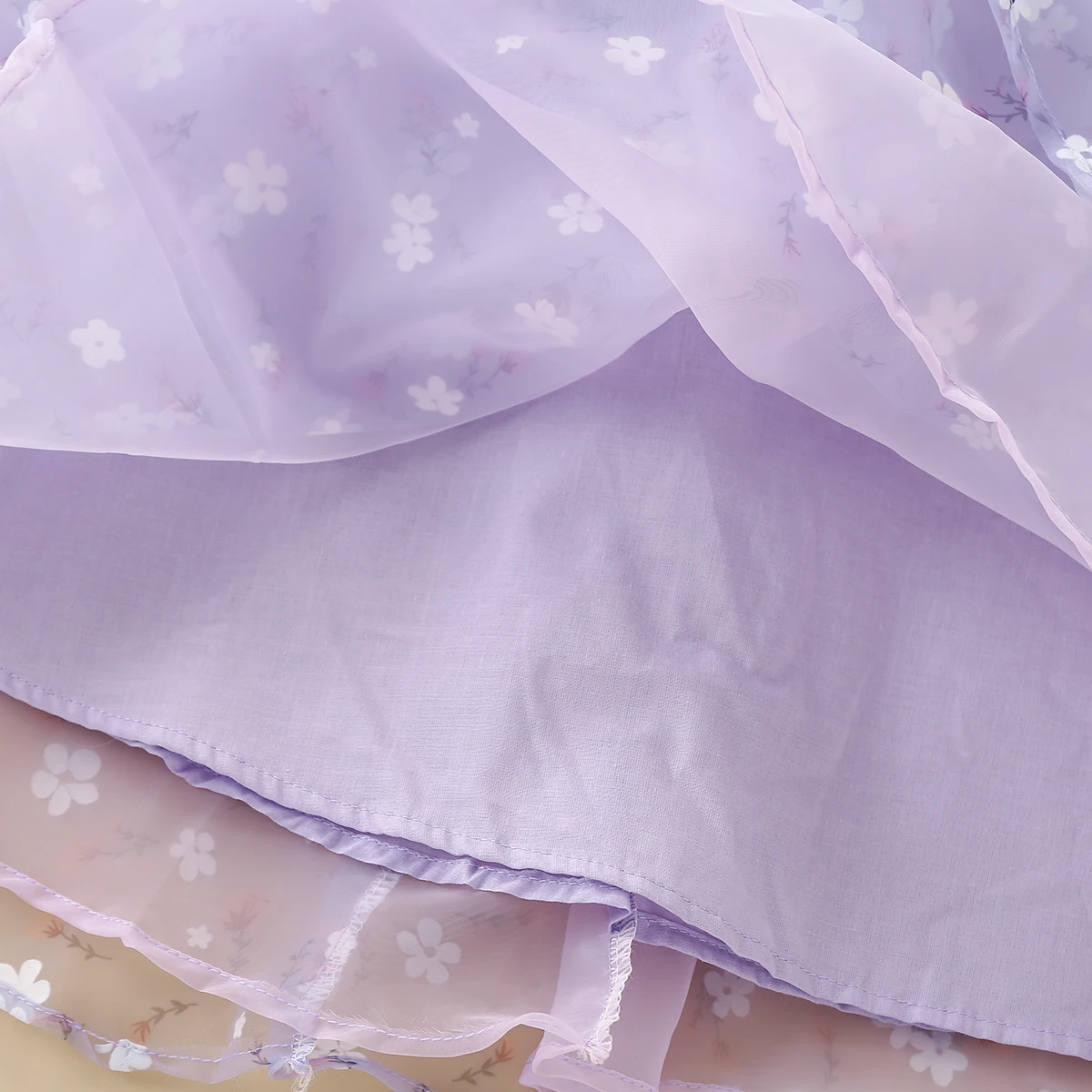 Girls Princess Dresses Baby Kids Flower Tutu Dresses Short Sleeve Purple Prom Outfits Summer Children Costumes 2 4 6 8 10 Years