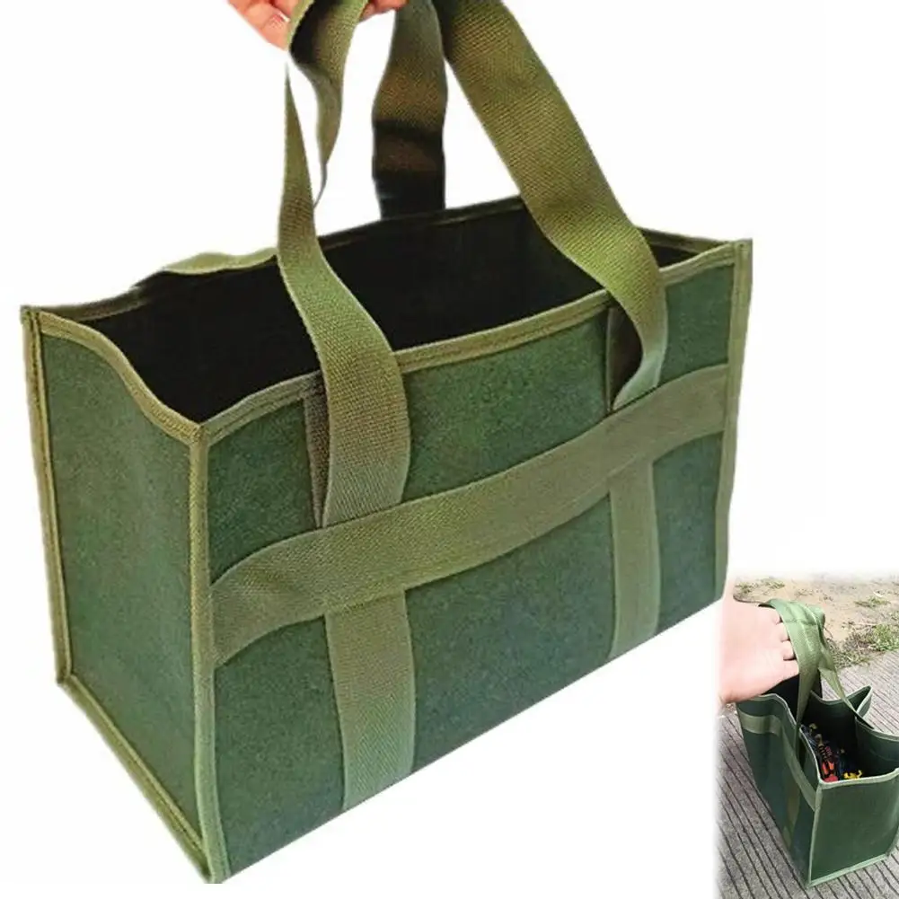 Simple Canvas Tool Bag Pouch High Strength Tool Storage Organizer For Electrician Waterproof Tools Garden Moving Home Stora K5K1