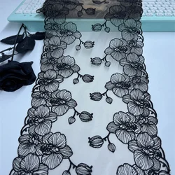 Skin Mesh Embroidery Lace DIY Bra Sewing Crafts Lingeries Accessories Nude Net Embroidery Lace for Clothing Needle Work