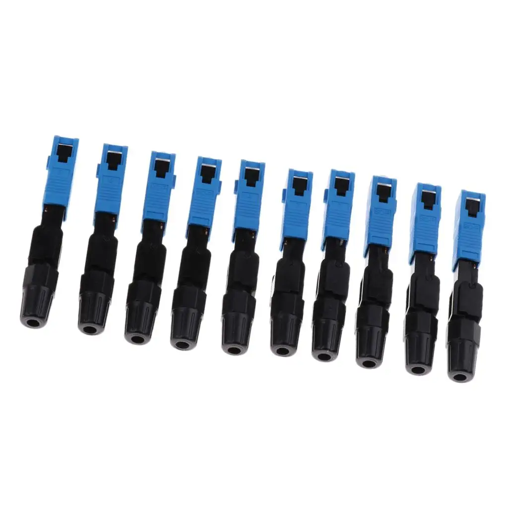 

10x Fiber Optic Cable Connector SCUPC Insertion Loss <0.3dB