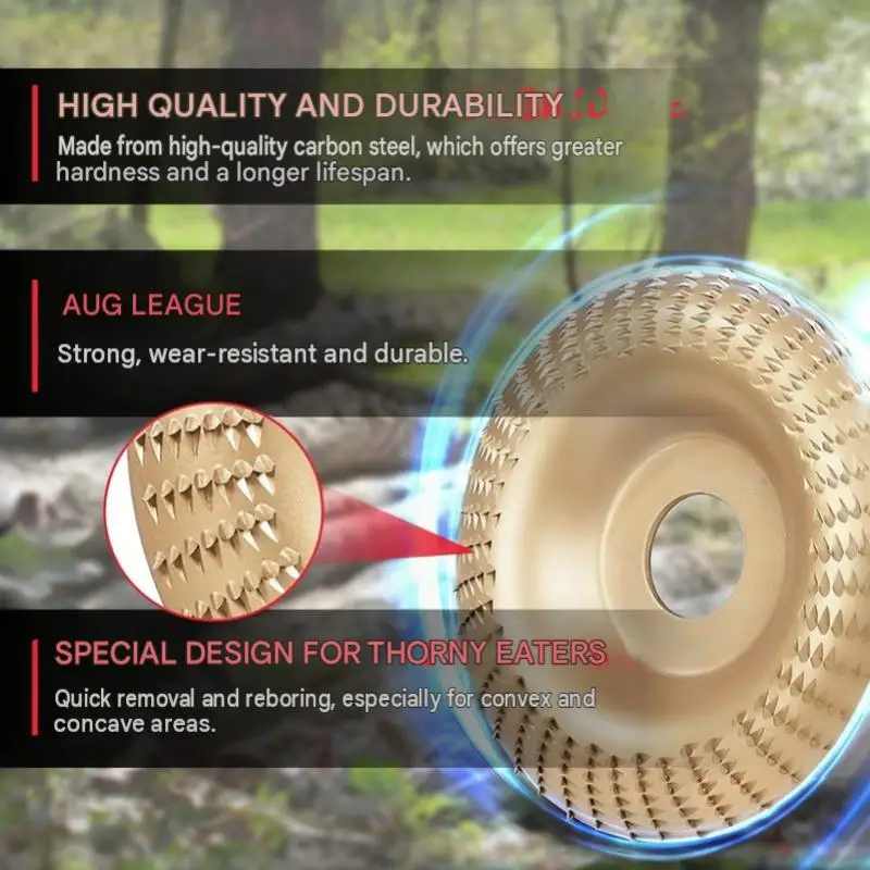 【AB1】Wood Grinding Wheels 4/5Pcs 100mm Polishing Wheels 16/22mm Bore Uniform Grinding for Angle Grinders Wood Surface Smoothing