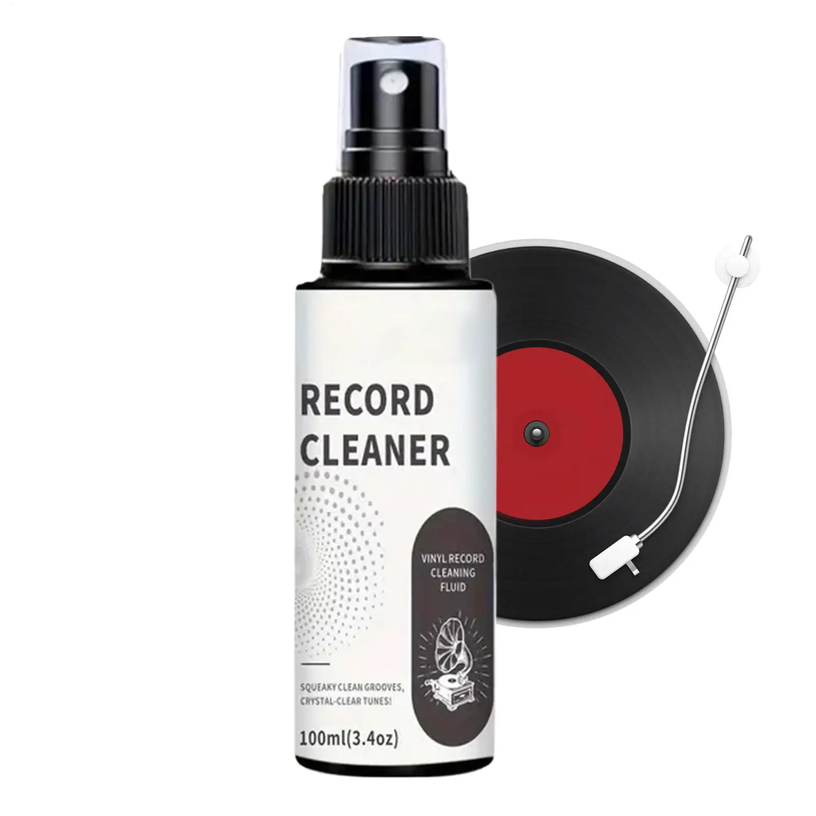 new 100ml Record Cleaning Spray Washer Fluid With Towel Record Care Solution Kit For Collectors Enthusiasts Professionals Studio