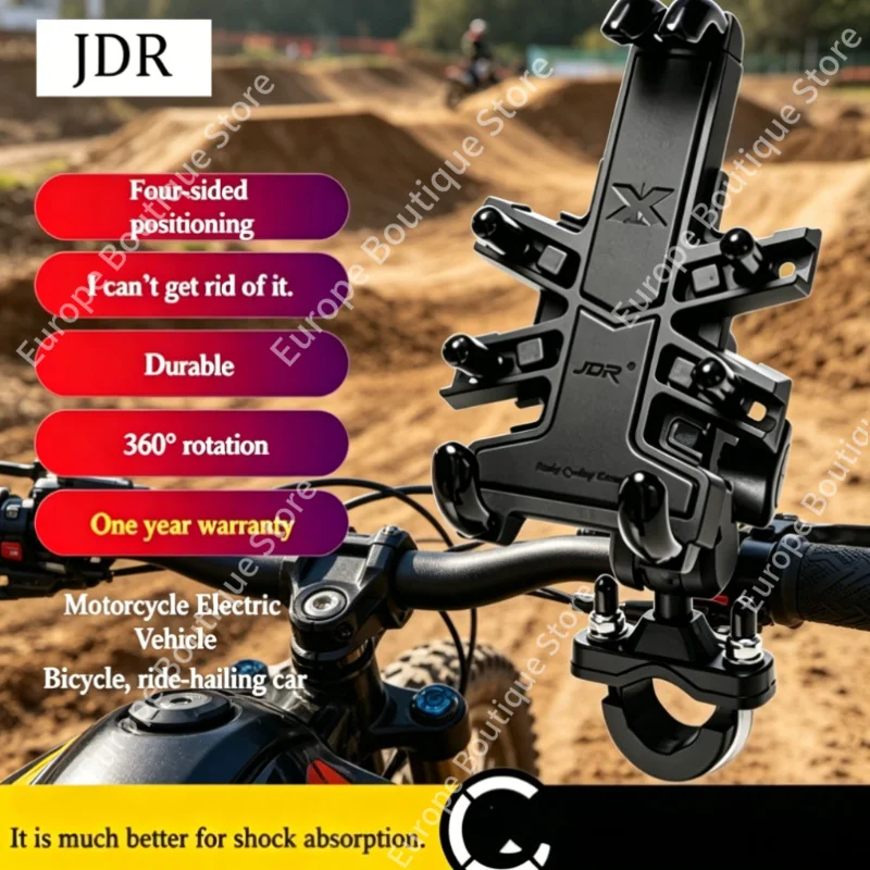 

2026 NEW Anti Vibration GPS Navigation Holder Motorcycle Phone Mount Multifunctional for E Bike Bicycle Delivery Rider Gear