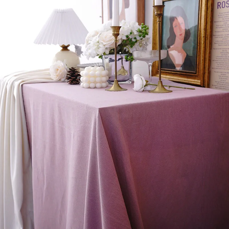 100% Cotton Tablecloth Decoration Table Cover For Birthday Wedding Parties and Christmas Banquet Restaurant Festival Party Decor