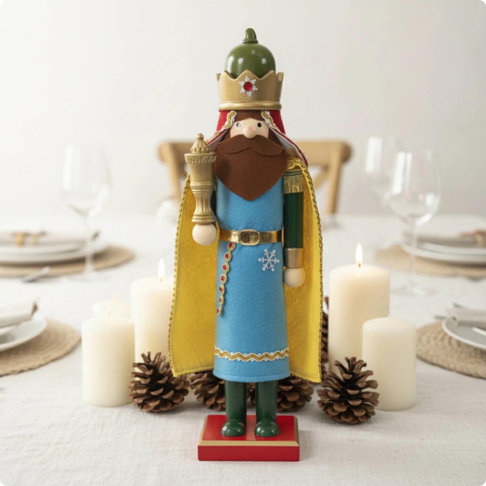 Nutcracker Figurine - Wise Man Nutcracker Traditional Nutcracker Figurine