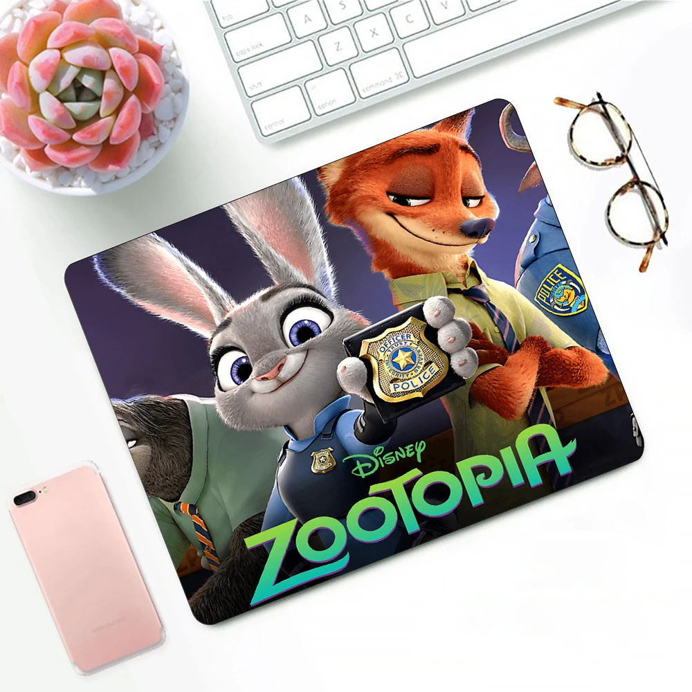 Disney zootopia gaming mouse pad xs pequeno mousepad para pc gamer decoração de mesa escritório mouse tapete deskmat