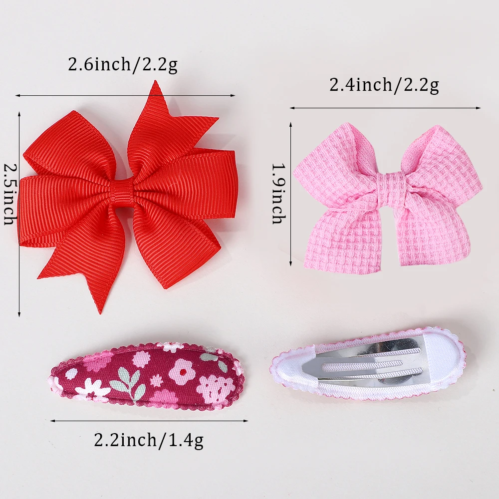 4 ชิ้น/เซ็ต Handmade น่ารัก BB คลิป Bows อุปกรณ์เสริมผมสําหรับเด็กทารกสไตล์ใหม่ Hairpin Barrettes เด็ก Headwear