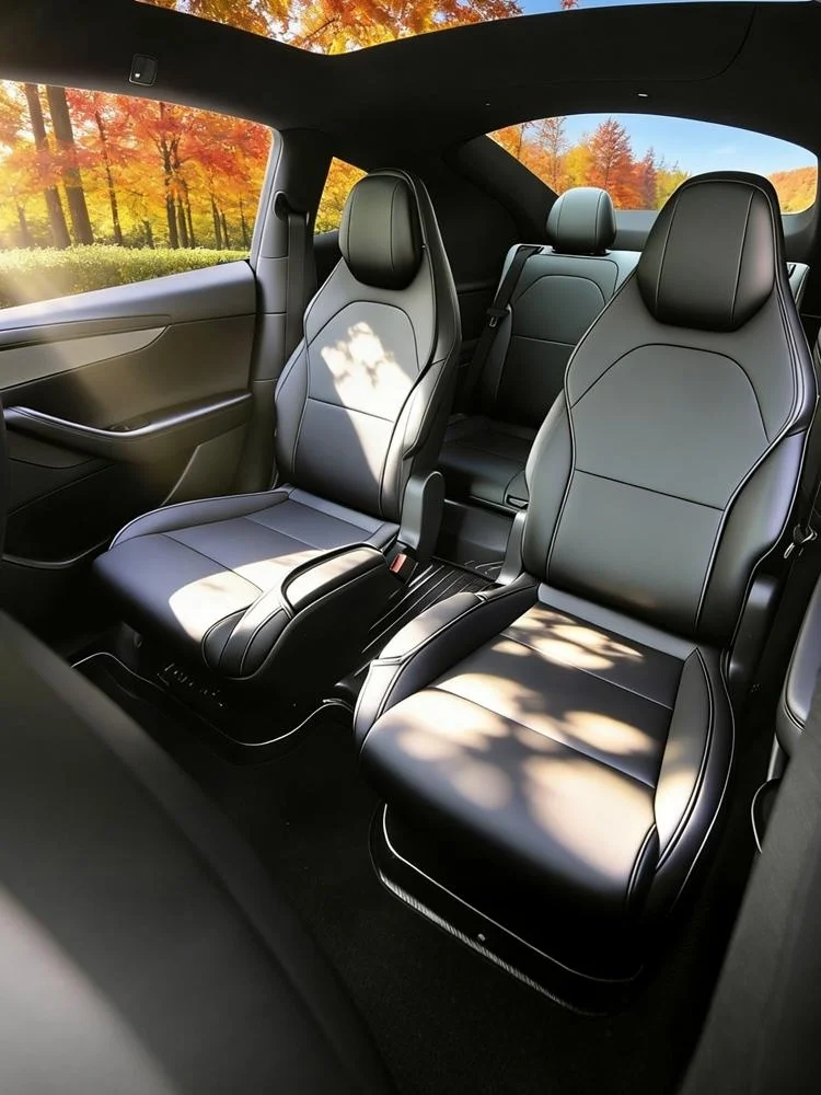 For Tesla Model YL New Car Seats Cover Nappa Leather YL Invisible Seat Cushions Ventilation High Quality Interior Accessories