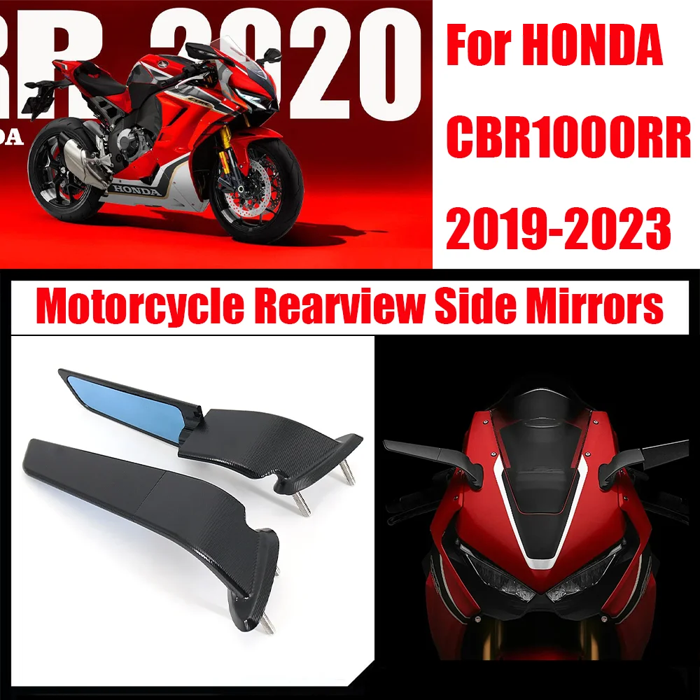 

Motorcycle Black Wing Rearview Mirror Modification Suitable For Honda CBR1000RR 2019-2023