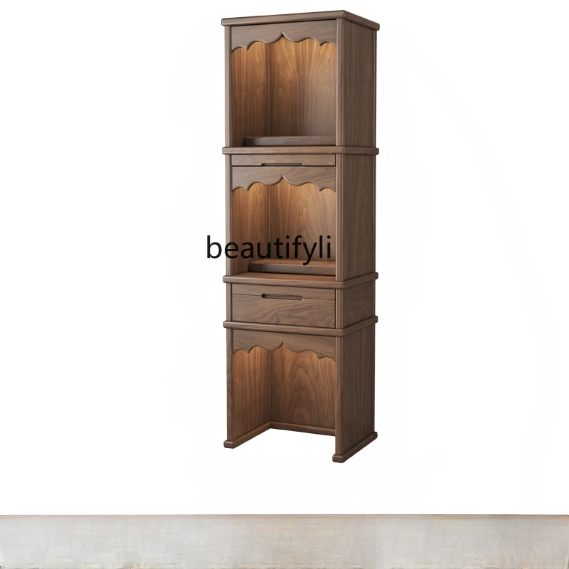 

Solid Wood 3-Layer Ancestor Altar Cabinet Altar Household New Chinese Style Clothes Closet God of Wealth furniture