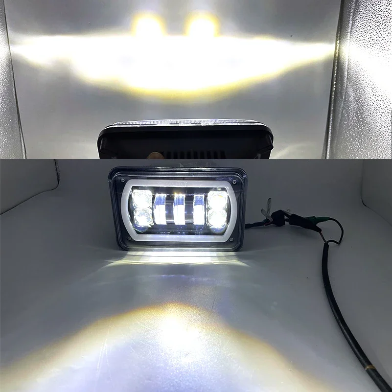 4PCS 4x6 pollici 30w fari a LED con DRL per Peterbil Kenworth Freightinger Ford Probe Chevrolet Oldsmobile Cutlass.