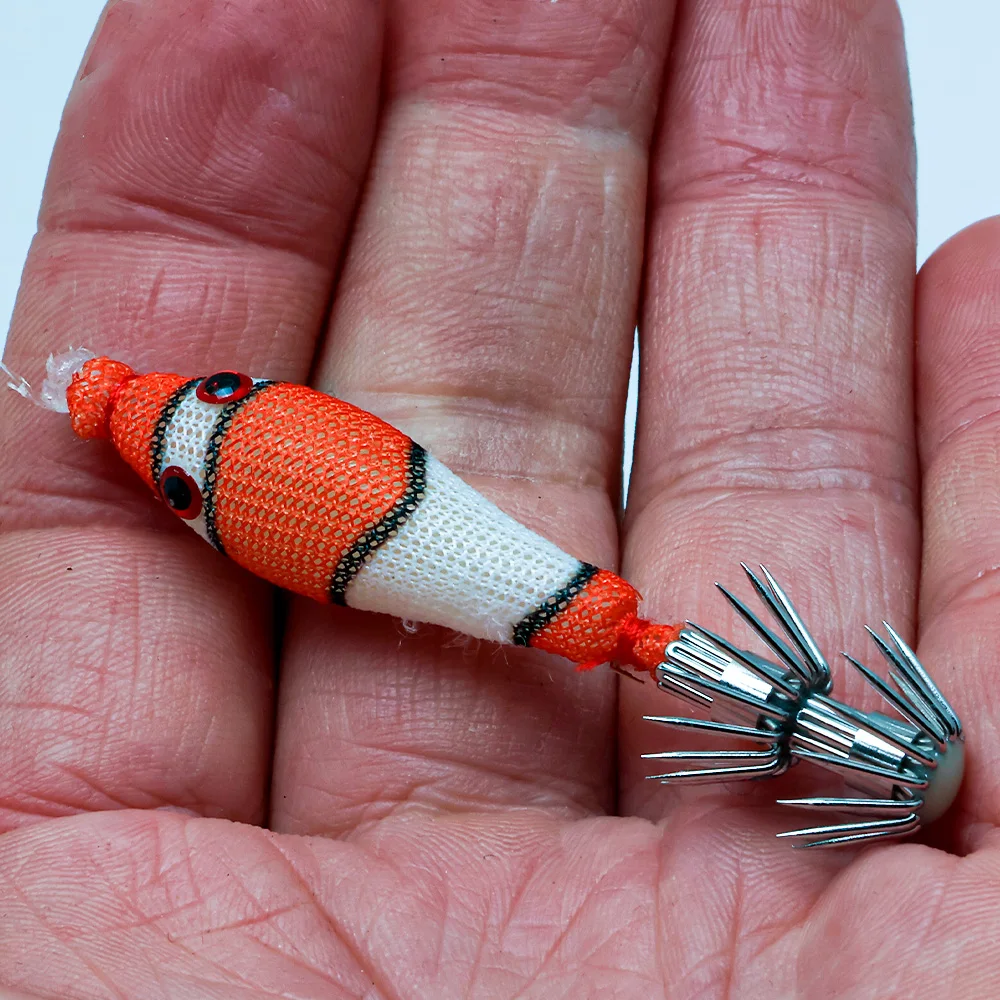 5 قطع/الحزمة خطافات حبار ناعمة مضيئة، طعم كاذب مقلد للحبار، خط صيد متصل، شبكة صيد السمك، خطاف أنبوبي للنفخ