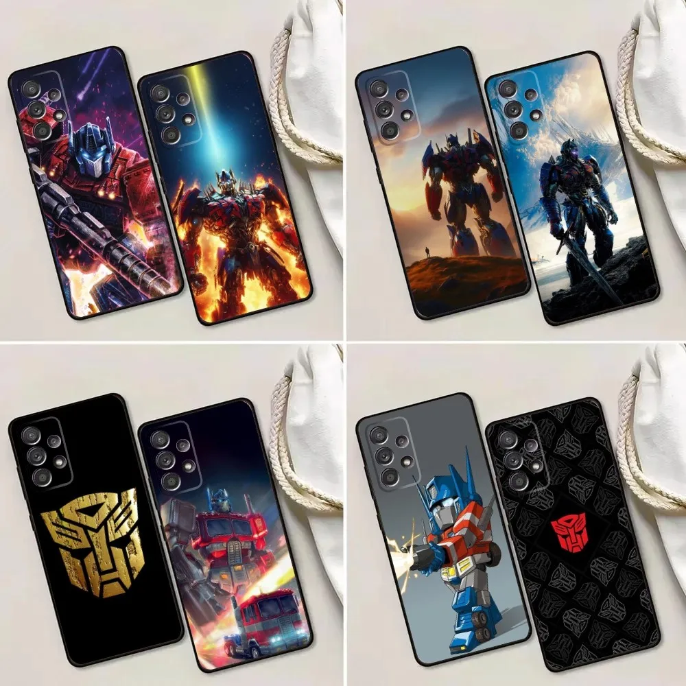 T-трансформер O-Optimus Prime чехол для телефона Samsung Galaxy A13,A21s,A22,A31,A32,A52,A53,A71,A80,A91 мягкий черный чехол для телефона