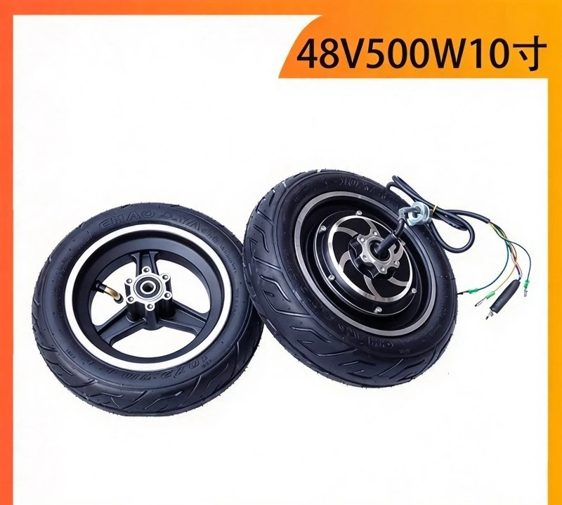For 48V 500W 10 Inch Electric Scooter Motor with Vacuum Tire Compatible with Shilop Scooters High Performance Replacement