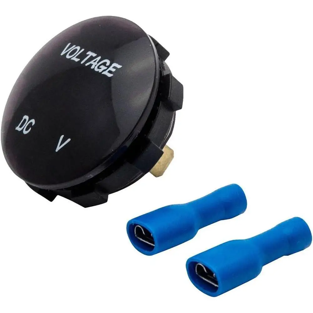 12V-24V Universal Small Car Voltmeter ABS Plastic Fit for all vehicles, including cars, motorcycles, and other universal models