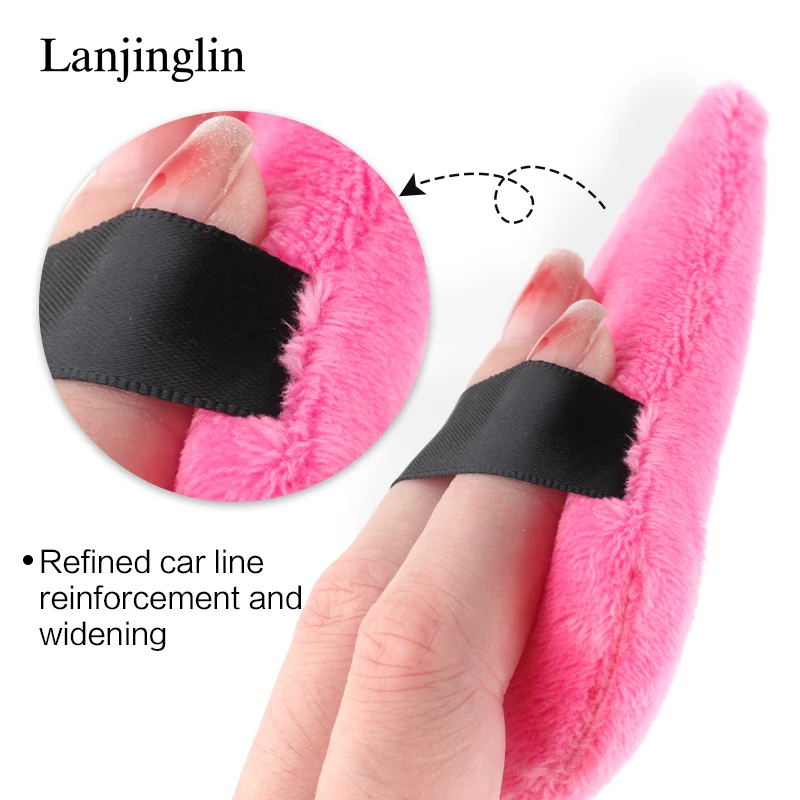 ฟองน้ำแต่งหน้ากำมะหยี่รูปสามเหลี่ยม 2/3/6 ชิ้น ใช้ได้ทั้งแบบเปียกและแบบแห้ง สำหรับรองพื้น เครื่องสำอาง อุปกรณ์เสริมความงาม