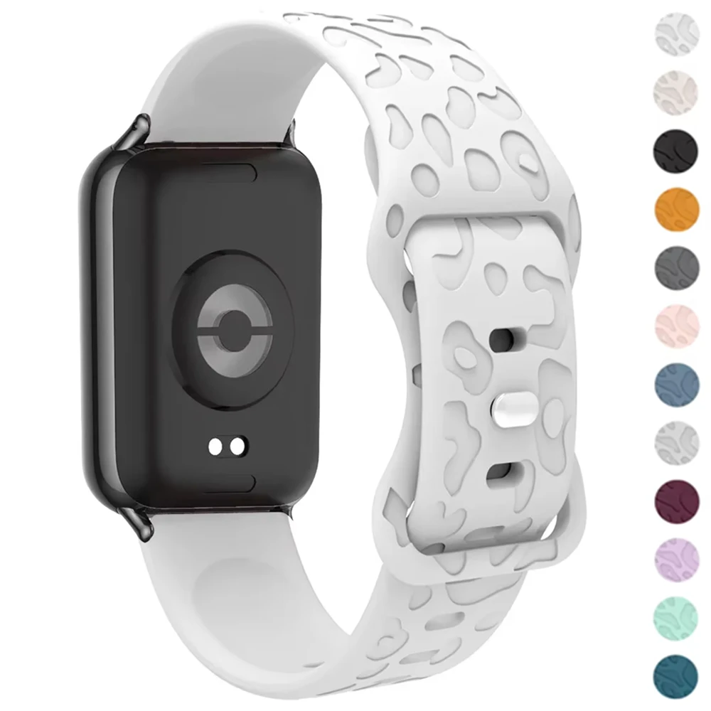 Silicone Sports Strap For Redmi Watch 5 4 Leopard Replacement Band For Xiaomi Mi Band 9 Pro/Mi Band 8 Pro Bracelet Accessories