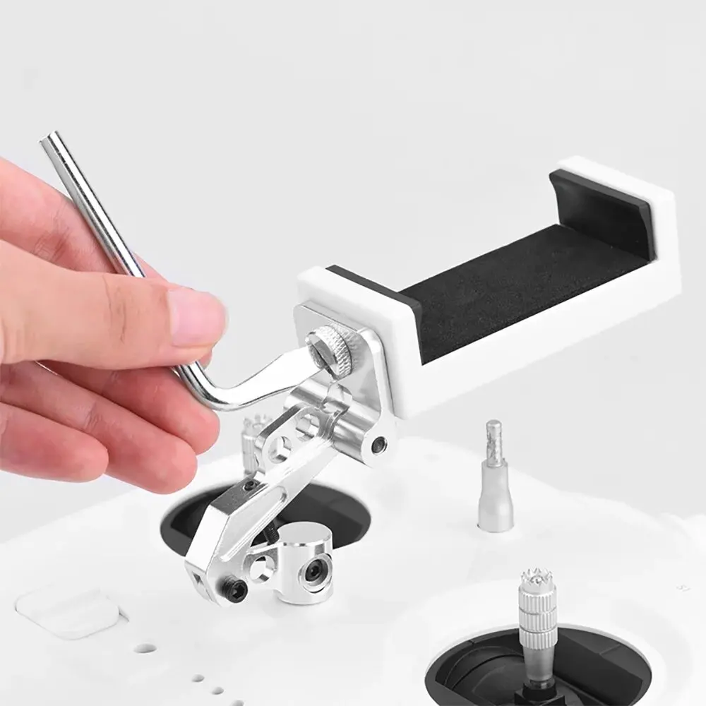 ใช้ได้กับ Dajiang DJI Genie 3S มาตรฐานรีโมทคอนโทรลโทรศัพท์มือถือวงเล็บแบนโลหะ Extension Bracket คลิปขยาย