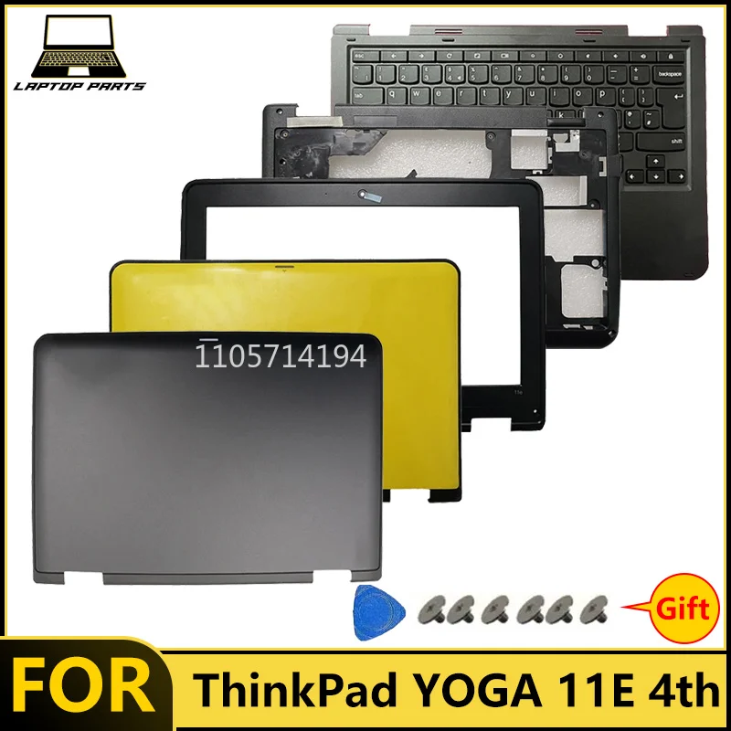 New For ThinkPad YOGA 11E 4th Laptop Laptop LCD Back Cover Front Bezel Palmrest With Fingerprint New /Top shell