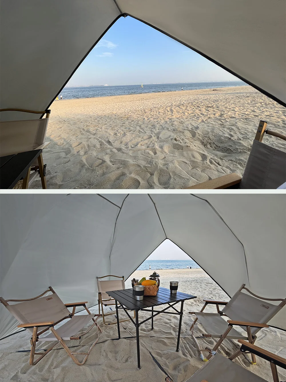 2 3 4 Person Beach Shade Arch 4 Waterproof Sun Shelter Canopy Awning Outdoor Fishing Family Sunshade Protable Park Camping Tent