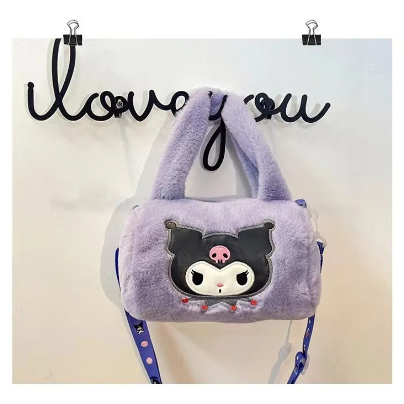 

Sanrio Square Bag with Cuddly Cocomelon Fluffy Design Single Shoulder & Crossbody Bag
