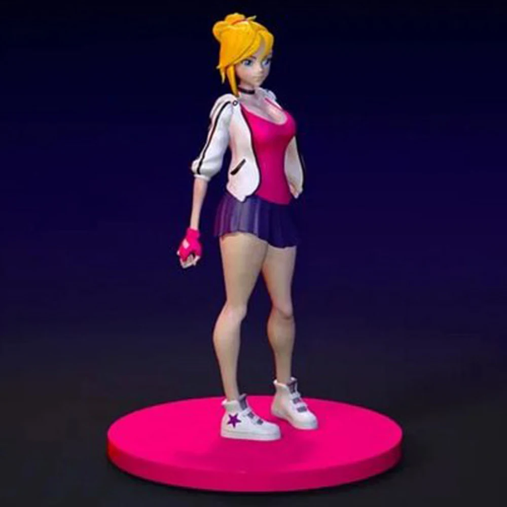 

1/24 Kawaii милая девушка Рин фигурка из смолы игрушка неокрашенная кукла GK в разобранном виде 3D принт сборка миниатюрная редукционная статуя игрушка