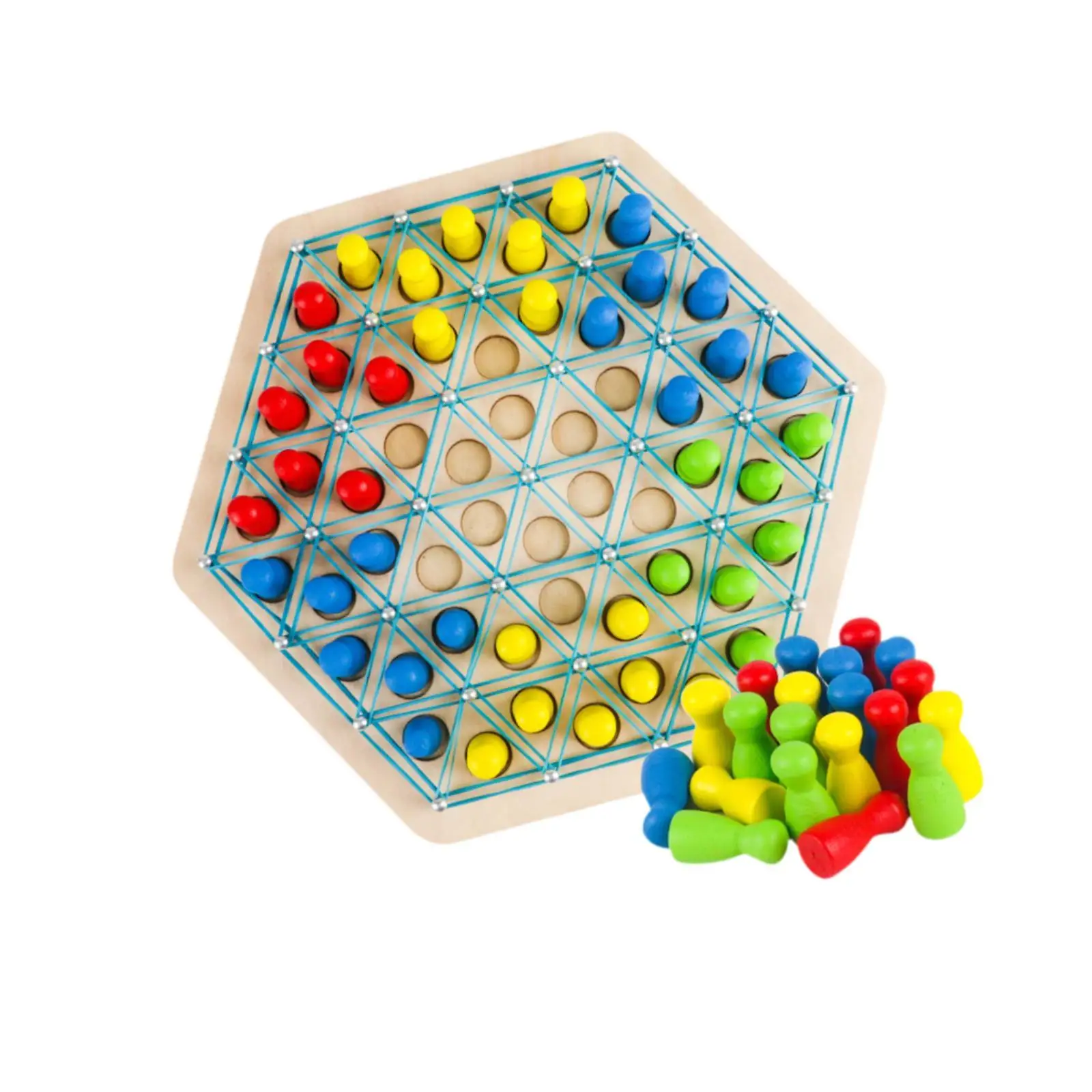 Chain Triangle Chess Game Educational Toy Intelligence Development Fun Parent