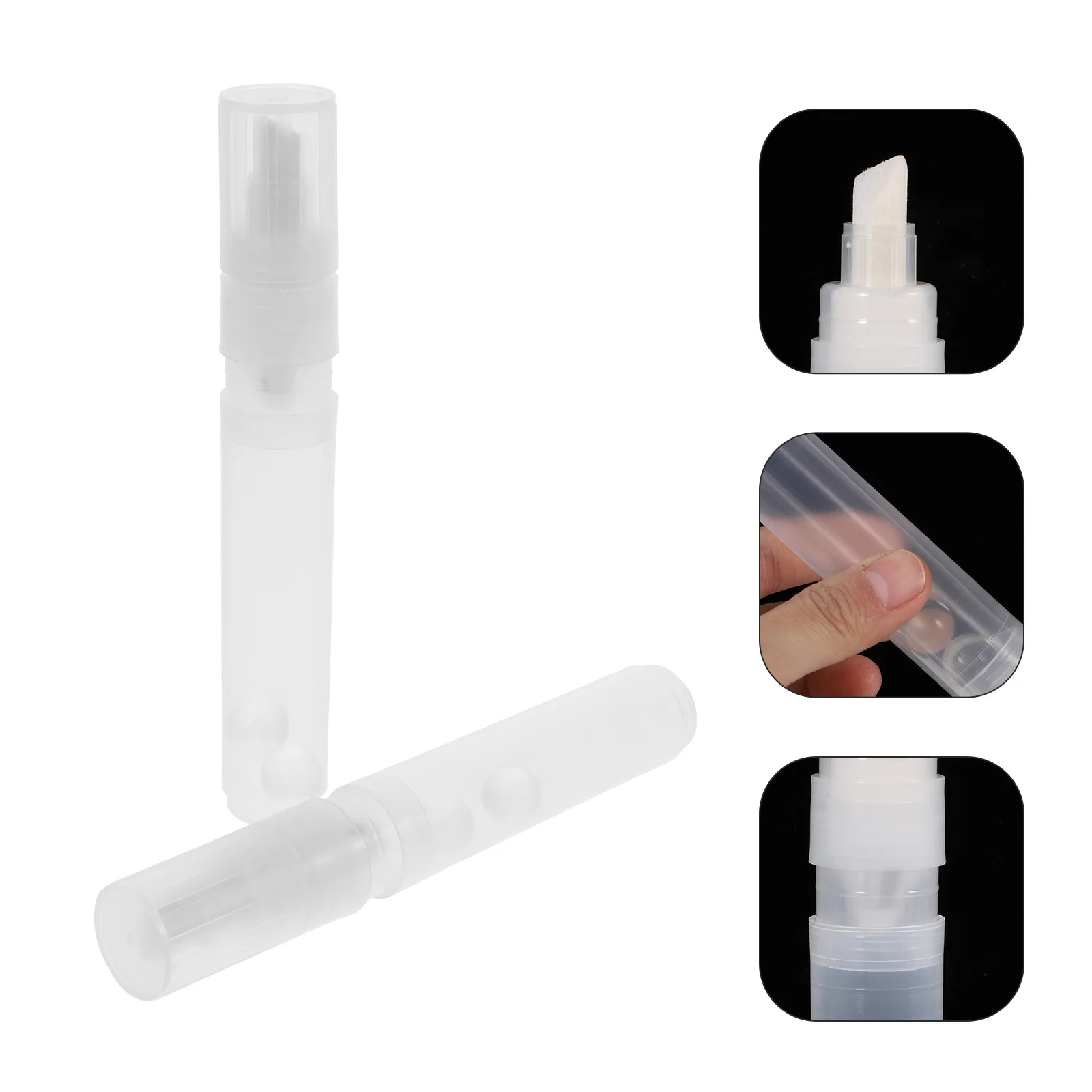 

2Pcs Safe to Use Empty Paint Markers Durable Plastic Pen Shells for Art Projects Paint Markers Pen Supplies Students Supplies