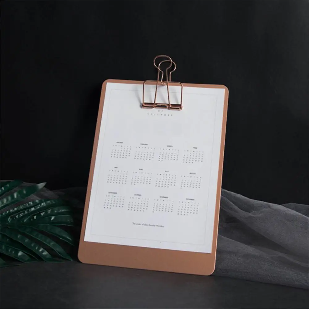 Document Holder Collect Book Clips File Organizer Office Supplies Writing Pad File Folders A5 Size Clipboard A5 Metal Clipboard