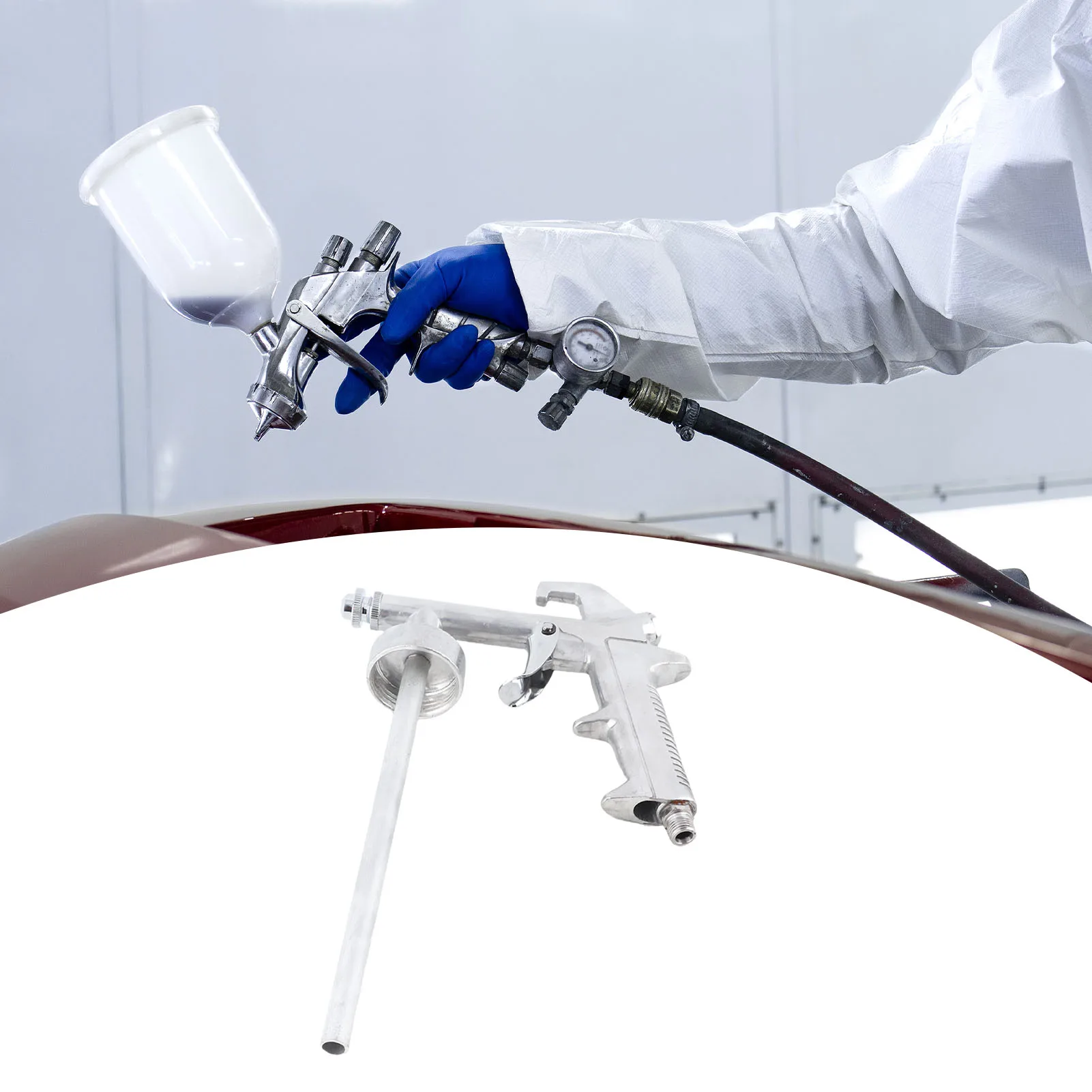 Air Undercoating Spray Gun Aluminum Alloy Chassis Armor Spray Guns for Furniture Ships