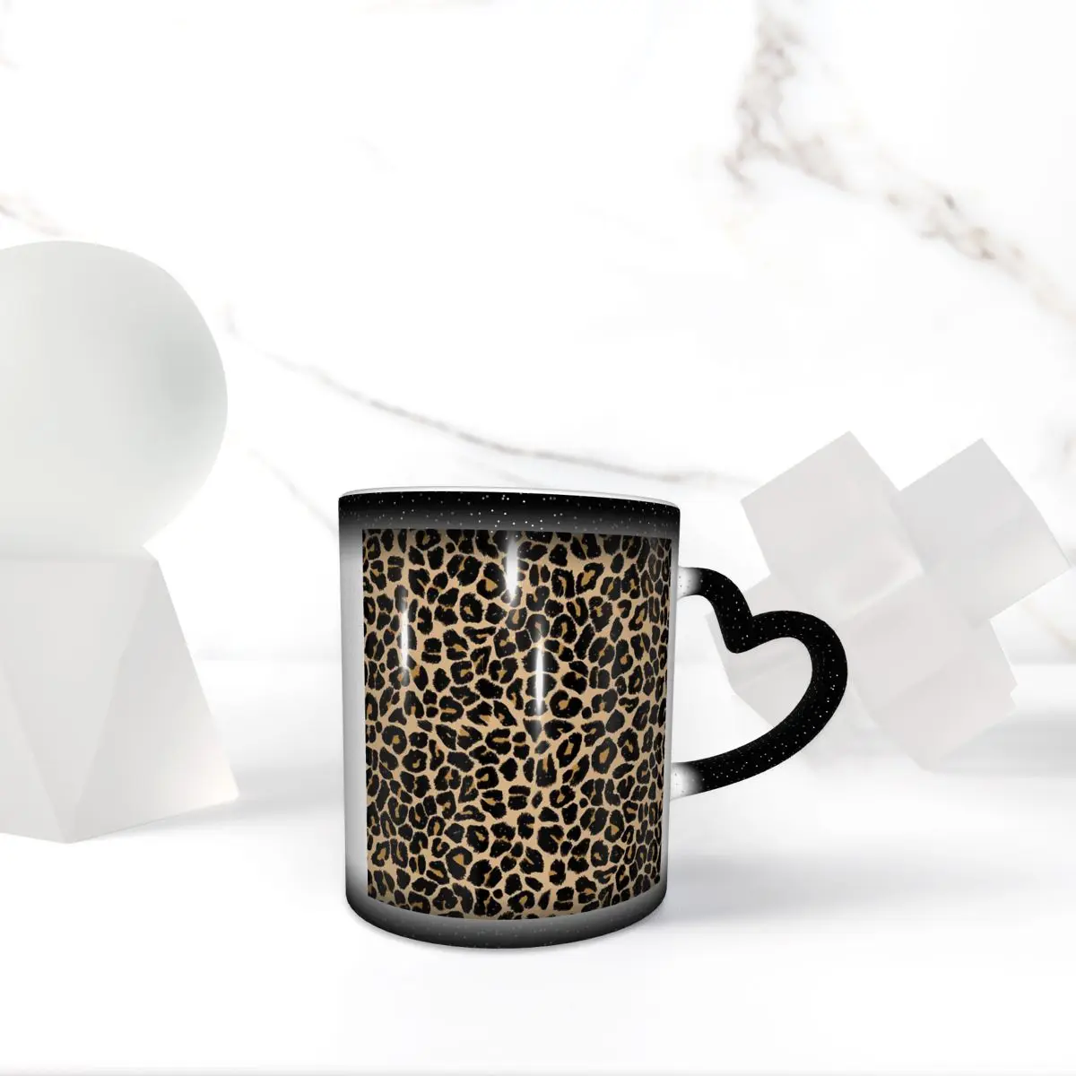 Leopard Print Traditional Colours Mug Funny Ceramic Coffee Cups Tea Mugs Milk Cup Drinkware Gift for Friends