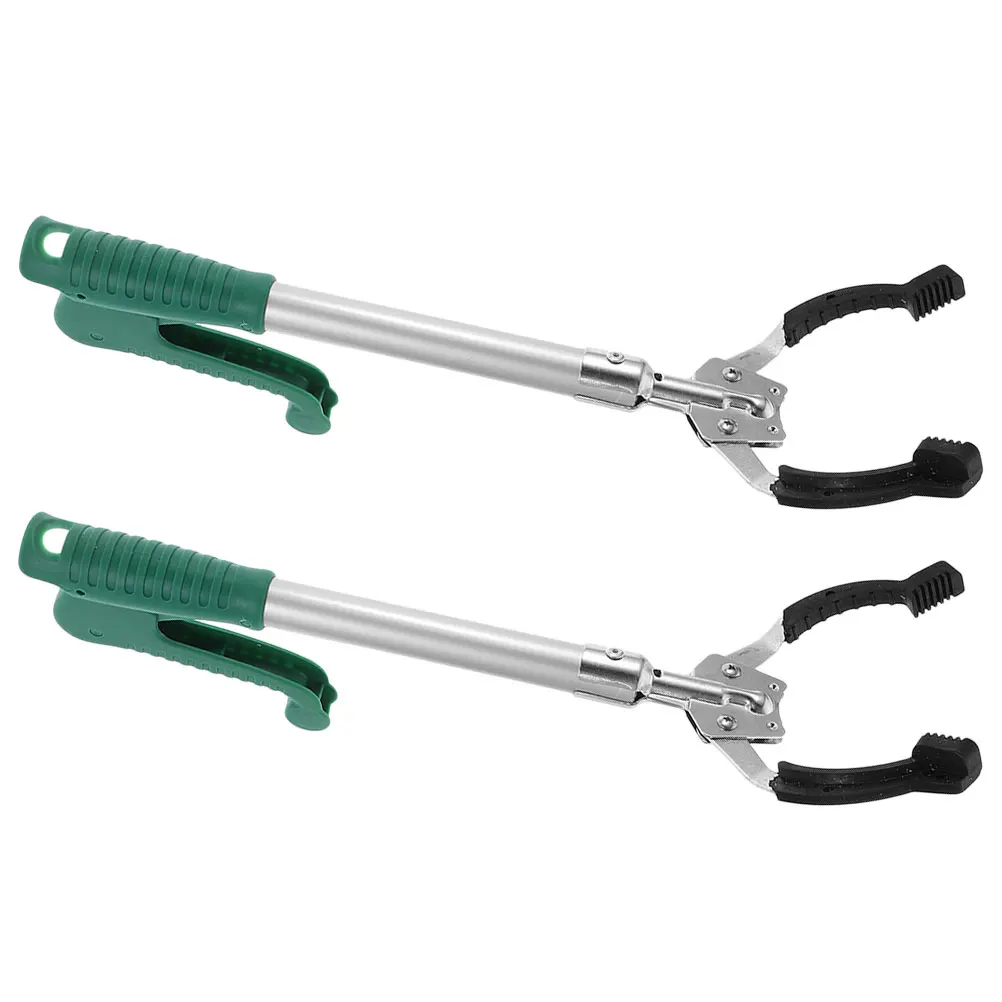 

2Pcs Trash Pickup Tool Grabbers Extended Reacher Picker Garbage Upper Plastic Long Durable Material Ergonomic Jaw Comfortable