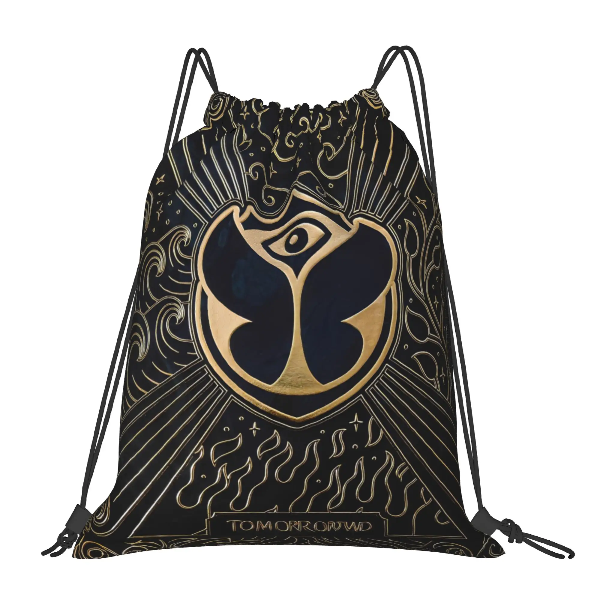 Tomorrowlands  Drawstring Backpack Sports Gym Sackpack Water Resistant  String Bags for Yoga