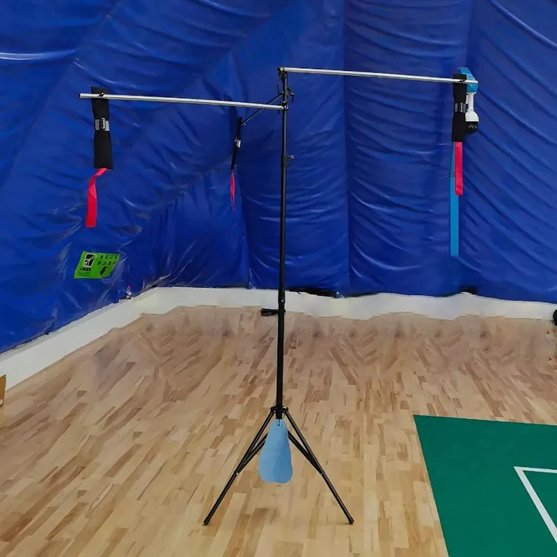 Adjustable Badminton Swing Trainer Detachable Badminton Swing Training Device Beginner Balls Trainer Portable Sports Equipment