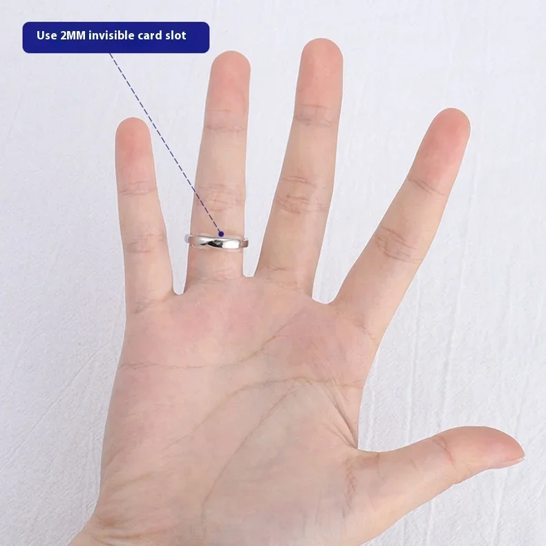 Herramienta de joyería reductora de ajuste de tamaño de anillo transparente Invisible de silicona de 8 tamaños