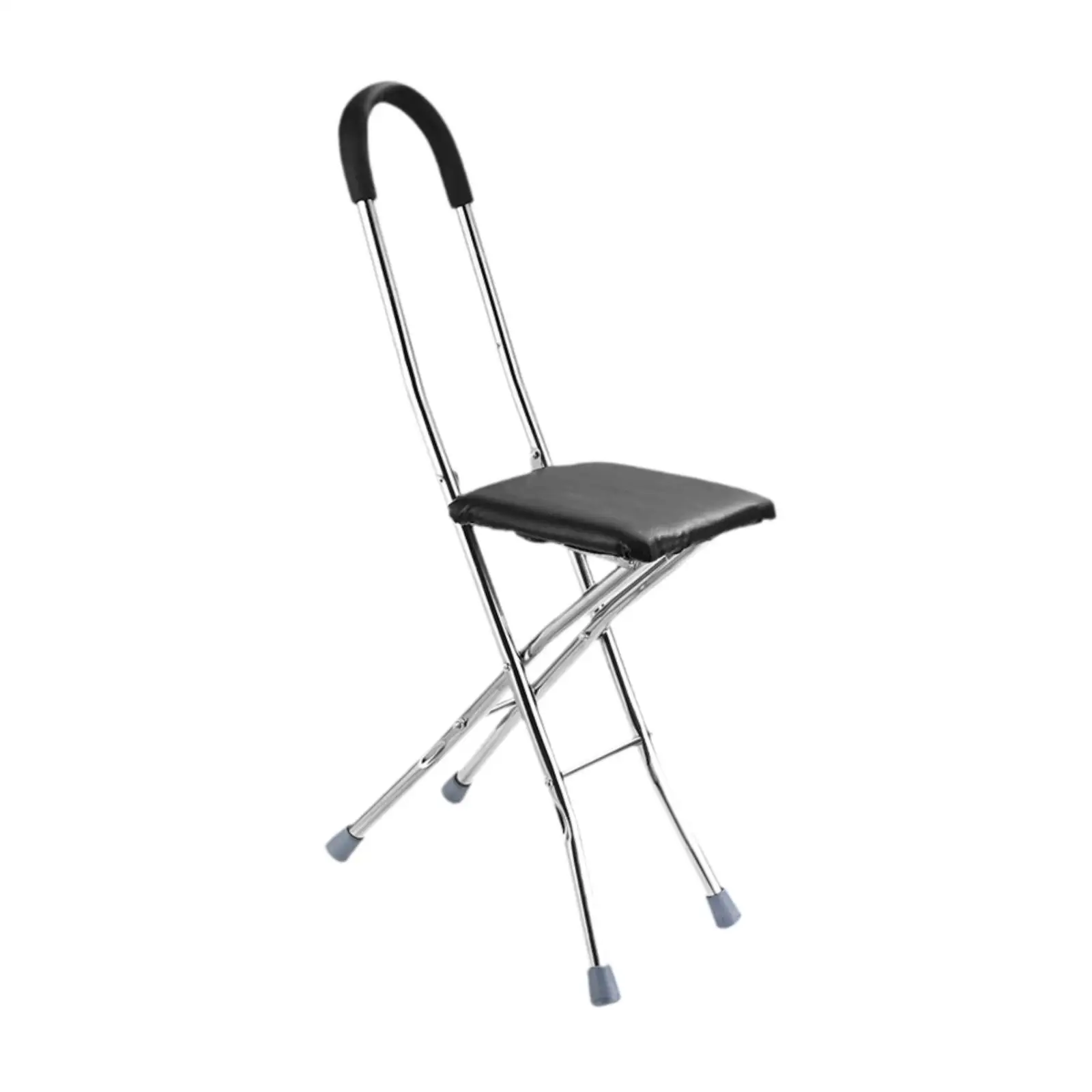Walking Cane with Chair Lightweight Foldable Chair for Family Elderly Hiking - view 2