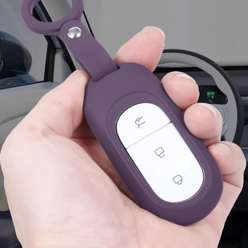 Car Key Cover Protective Case For LEAPMOTOR B10 Leading High-end Silicone Men's and Women's All-inclusive Buckle Car Accessories
