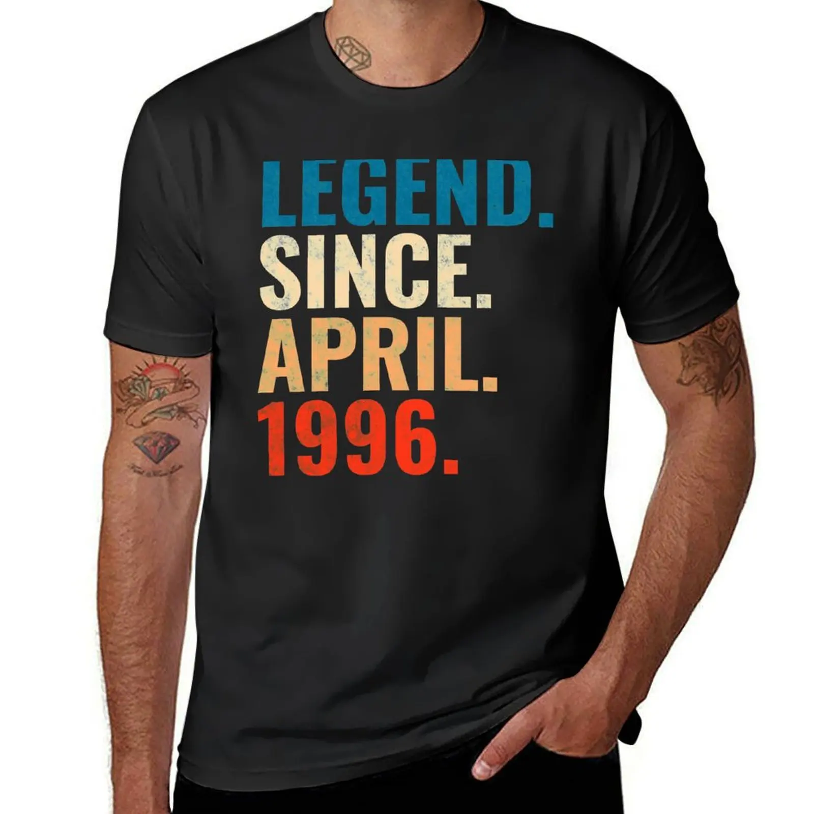 Legend Since April 1996 Retro Vintage T-Shirt customizeds sublime mens champion t shirts