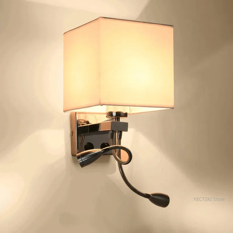 

GHJUYIOL Wall lamp background wall lamp stainless steel wall lamp up and down luminous rotating