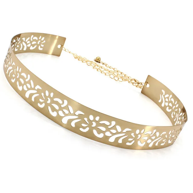 Trendige Spiegel-Metallplatte, Taillengürtel, Korsett-Kette für Damen, europäisch-amerikanischer Stil, Kleider, dekoratives Accessoire, 2 cm, 3 5 cm Breite – Detail 13